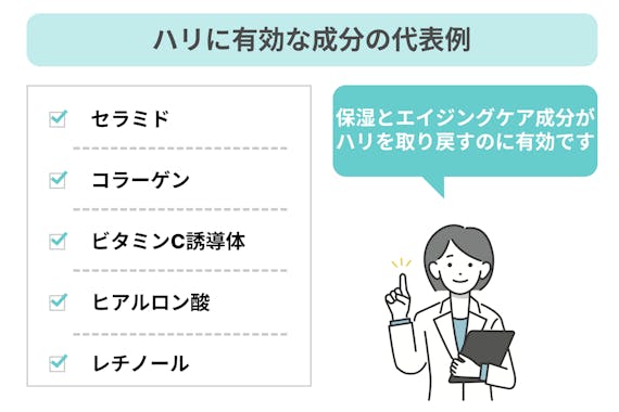 ハリに有効な成分の代表例